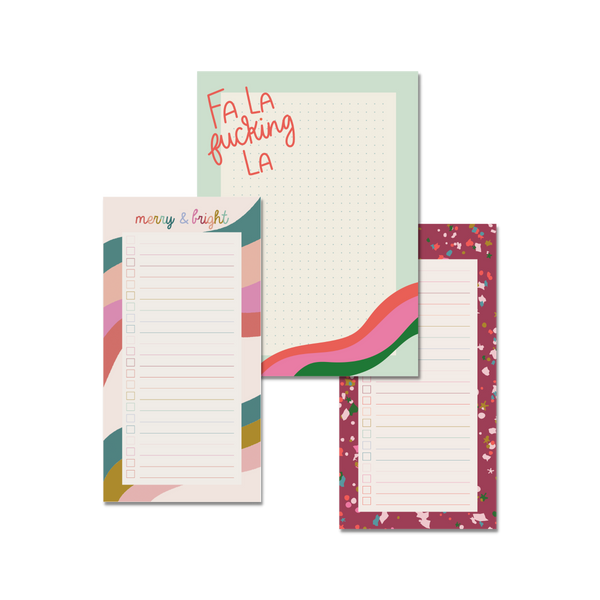 Holiday Tearaway Notepads - Talking Out Of Turn