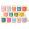 Soy Candle Jar with Lid - Variety of Yippie Sayings