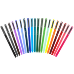 All Le Pen colors, including: black, dark grey, brown, lavender, amethyst, peri winkle, oriental blue, blue, light blue, teal, green, olive green, light green, peppermint, florescent yellow, orange, burgundy, red, coral pink, and pink.