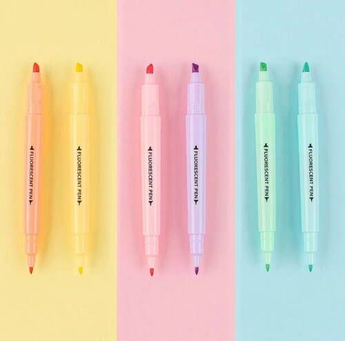 Double Sided Candy Colour Highlighter Set– Talking Out Of Turn