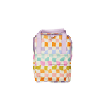 Colorful checkers pattern mini backpack.
