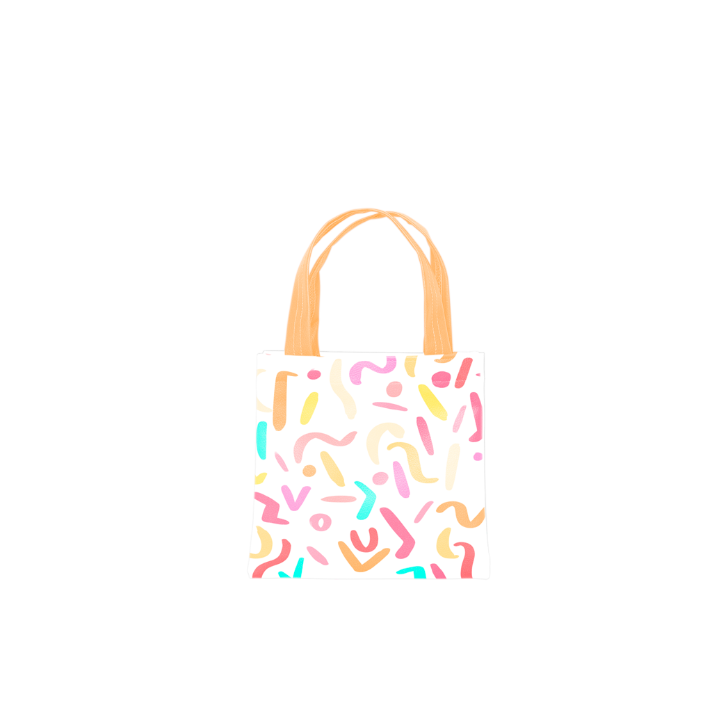 Cute party animal print small tote bag.