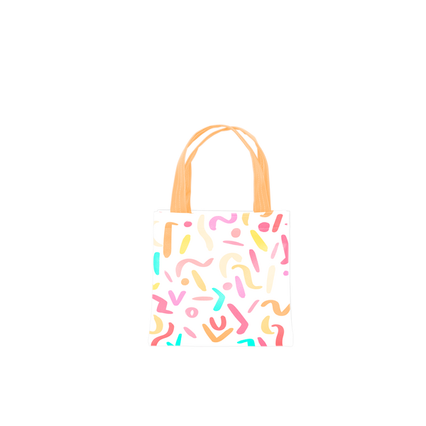 Cute party animal print small tote bag.