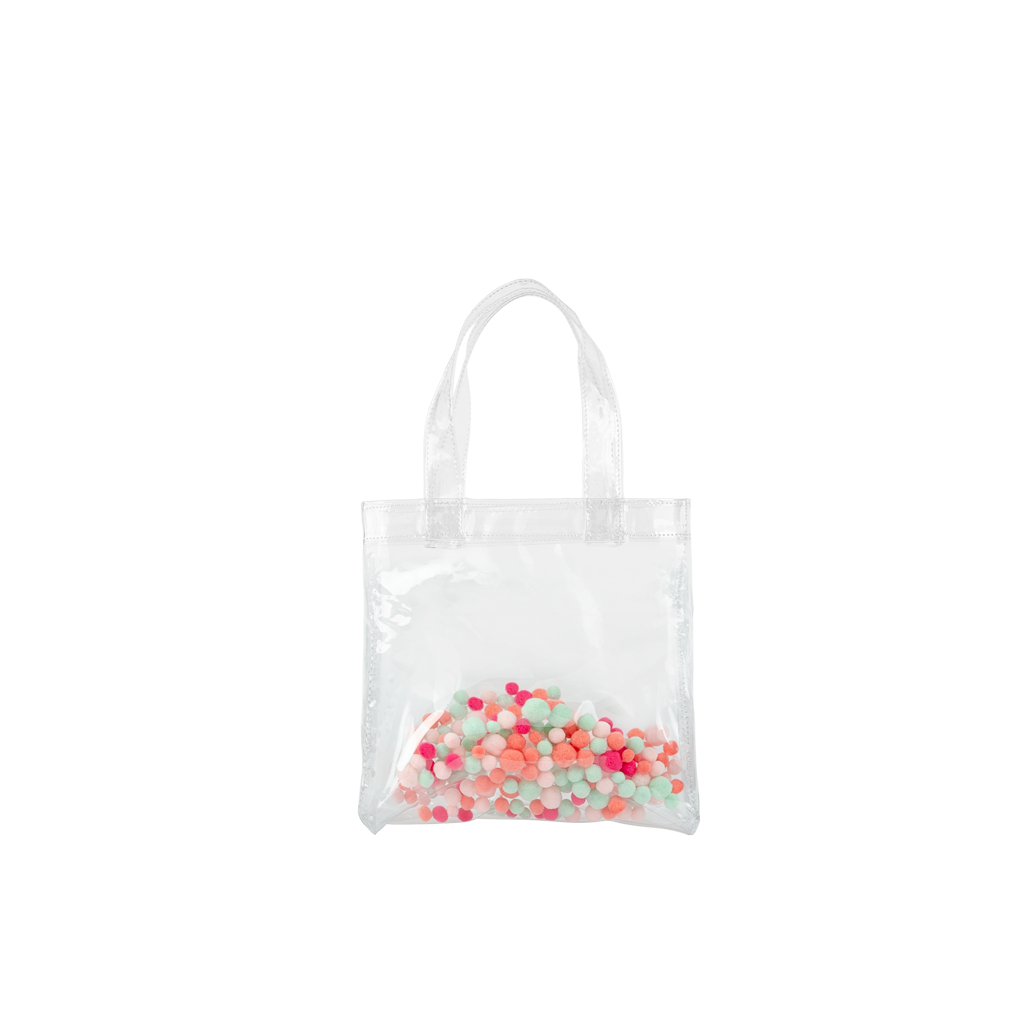 Pom Poms Itty Bitty Tote - Cute Tote - Talking Out Of Turn