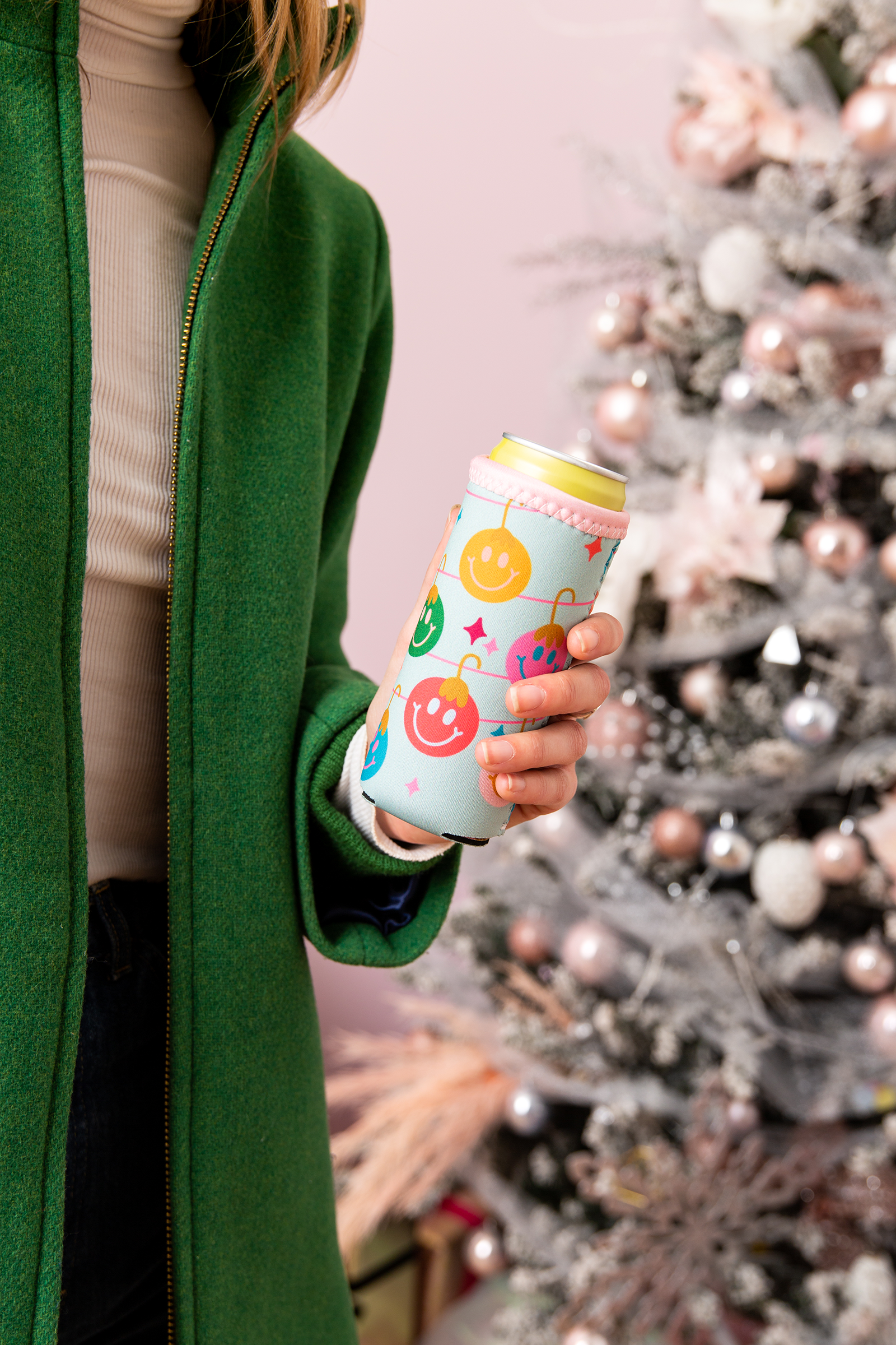 Holiday Reversible Slim Can Coolers– Talking Out Of Turn