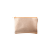 A gold-metallic small pouch.