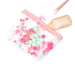 Tweedle Dum - Clear Cosmetics Bag with a brush inside