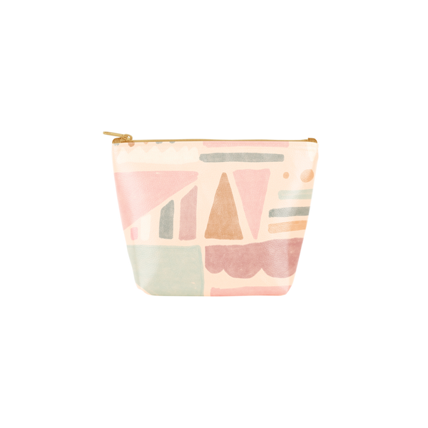 Fruit Basket Tweedle Dee is a cute cosmetics bag with a geometric fruits pattern.