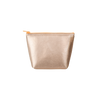 Tweedle Dee Metallic Gold is a cute cosmetics bag in vegan leather.