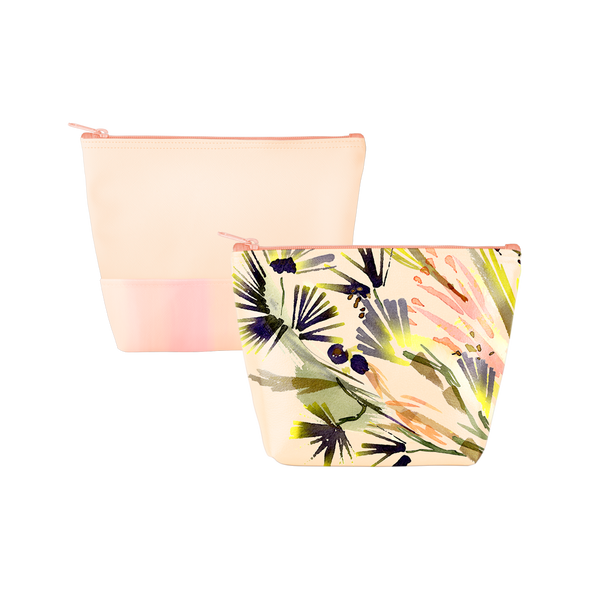 Tweedle Dee is a cute cosmetics bag in a Lush print and Daybreak design.