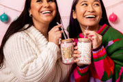 Holiday Can Glass w/Lid + Straw - Talking Out Of Turn