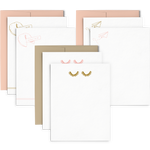 Doodles Set is a cute stationery set of three different card designs in two colorways.