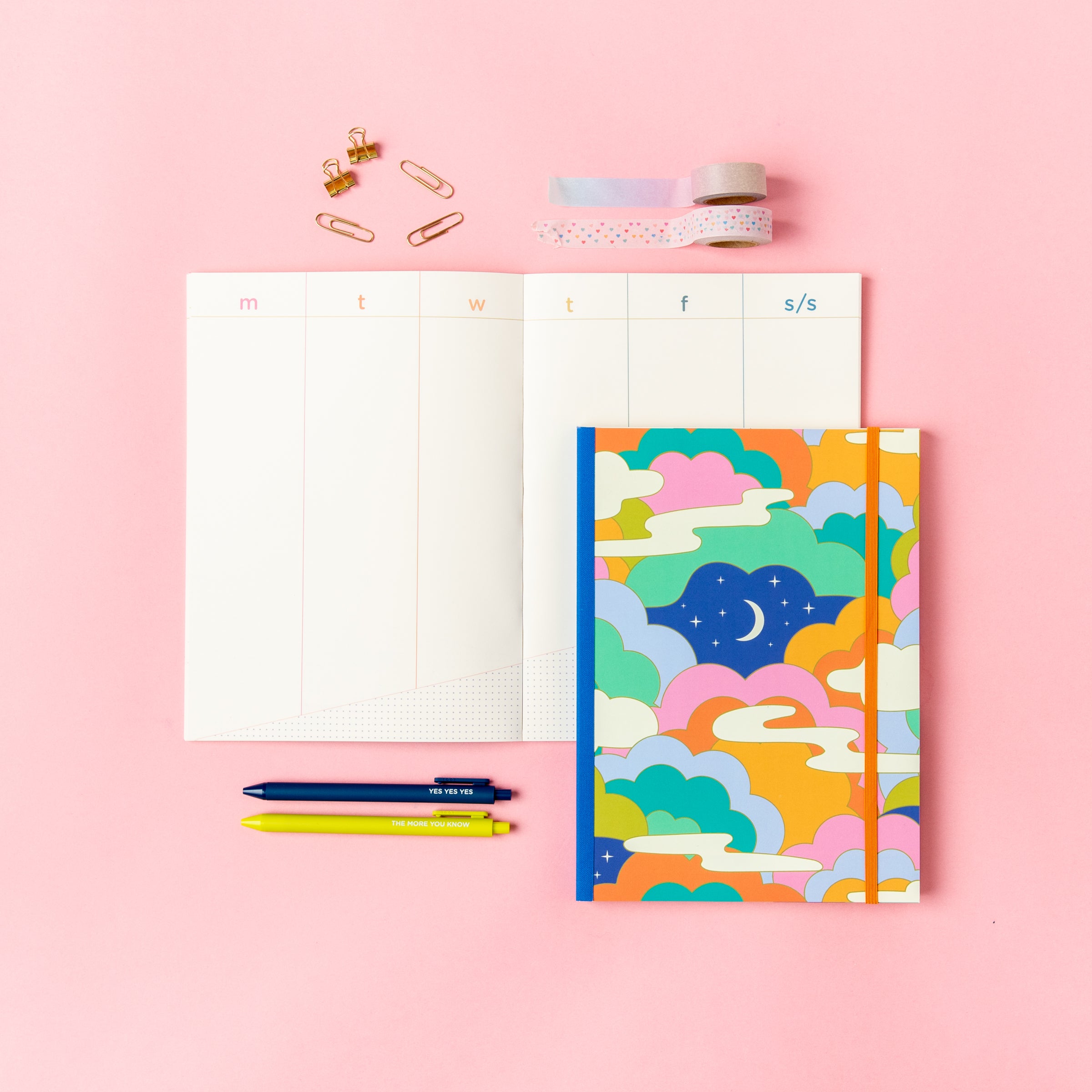 Undated Perpetual Planner - Clean & Colorful– Talking Out Of Turn