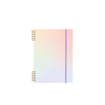 gradient journal with purple elastic closure