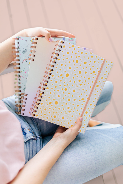 Female Hand Writing in a Bullet Journal. Blank Notepad Page with Women  Circle Glasses on Top in a Cozy Space with Autumn Orange, Stock Image -  Image of inspired, ideas: 195218127