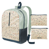  a ripstop backpack with terrazzo print