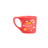 Coral coffee mug with saying 