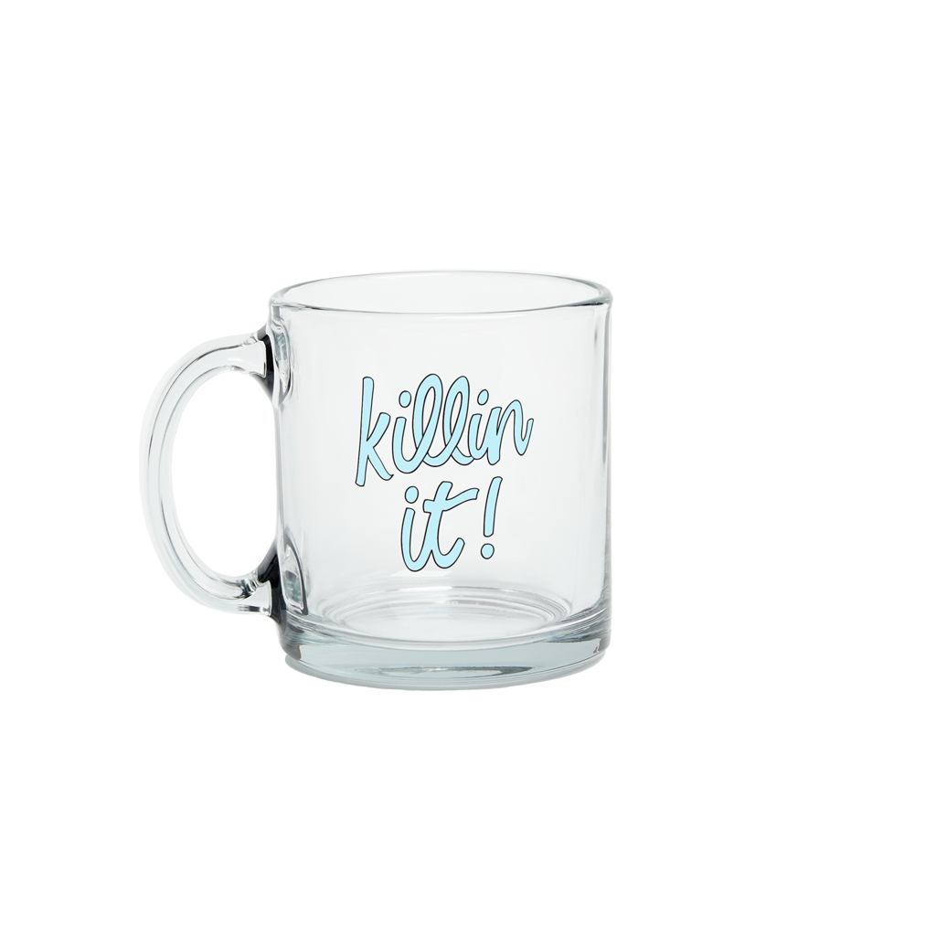 Personalized Clear Glass Coffee Mug, Personalized Coffee Mug