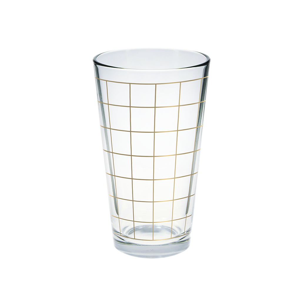 Gold Pint Glass Set Bar Glasses Talking Out Of Turn