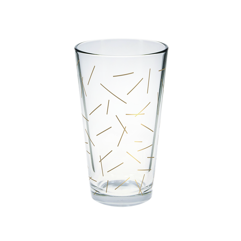 Gold Pint Glass Set Bar Glasses Talking Out Of Turn