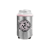 Disco Ball Metallic Can Cooler is a cute silver with sparkling pink disco ball design.