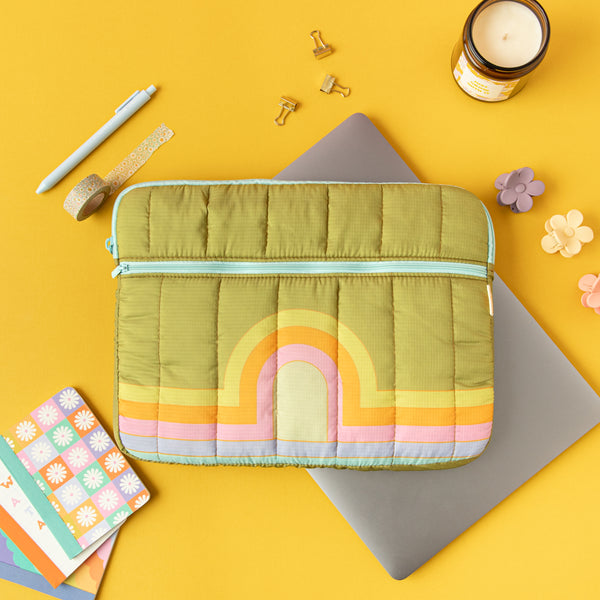Puffy Zippered Pocket Laptop Sleeves