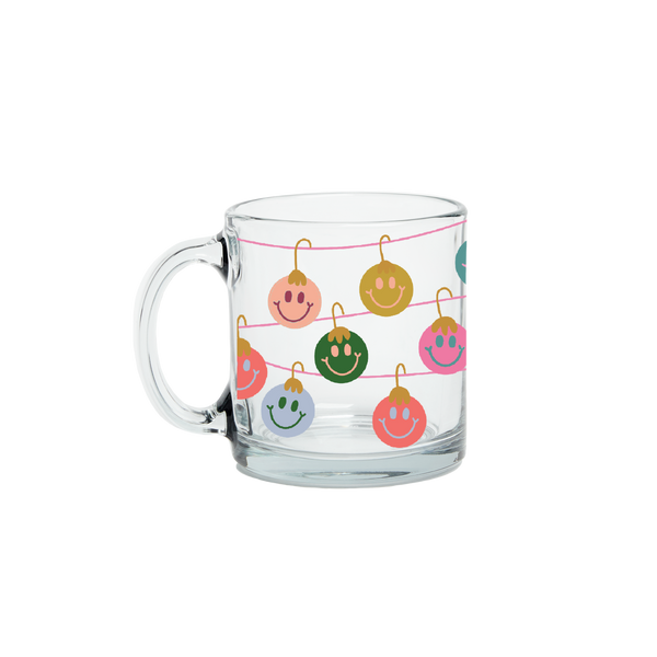 Holiday Clear Glass Mug Talking Out Of Turn