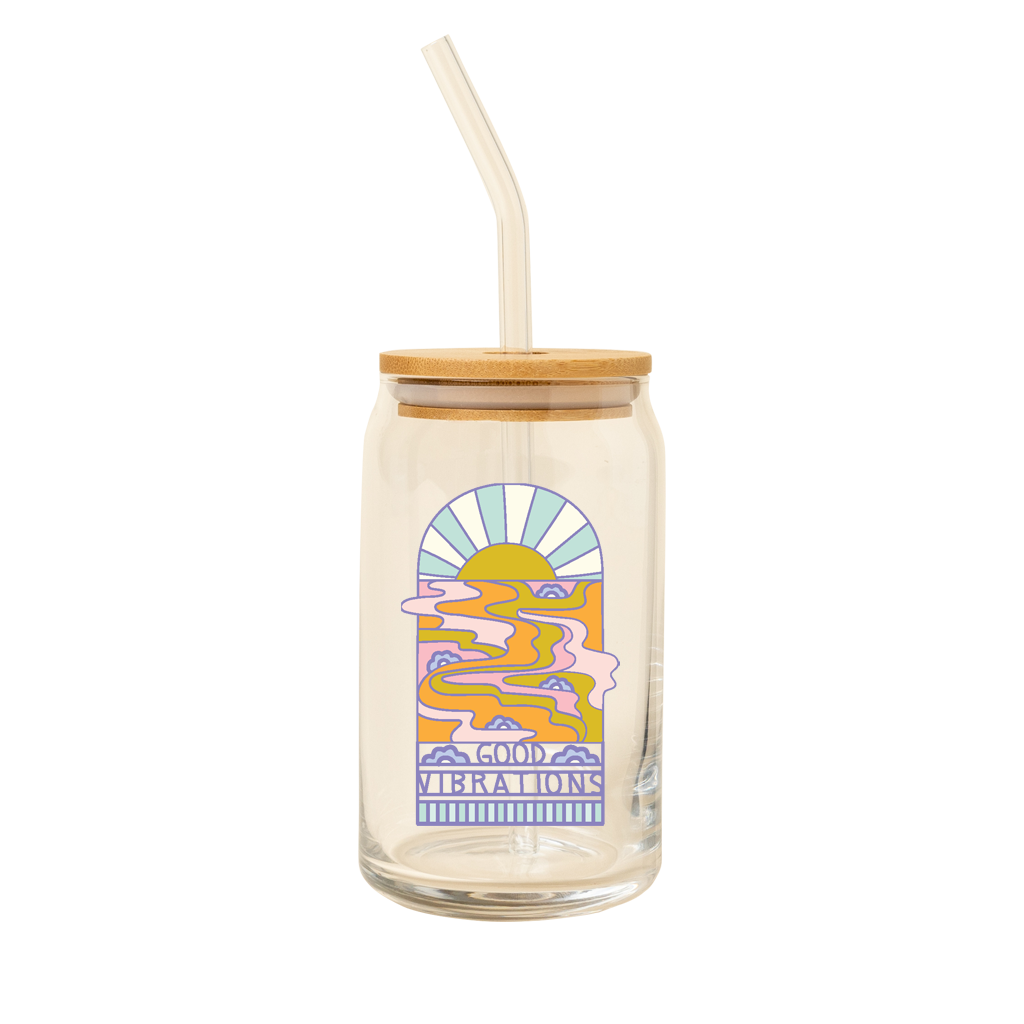 Can Glass w/ Lid + Straw Talking Out Of Turn