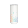 A Chill Hills 16 oz. Everyday Tumbler. Tumbler is white with ombre rainbow 