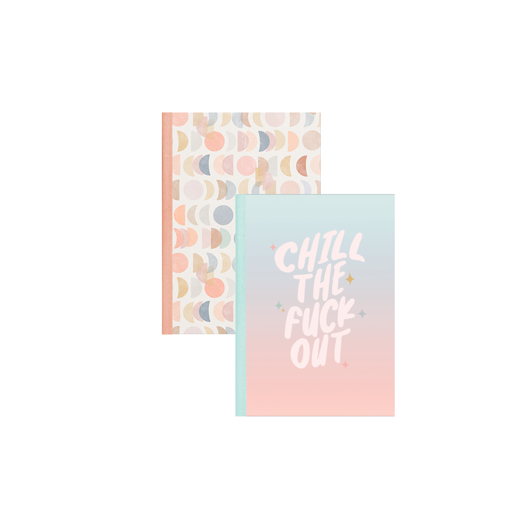 Chill Vibes: Relaxation Aesthetic Chilling Blank Lined Notebook