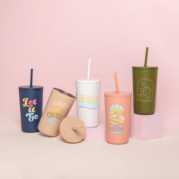 5 Cold Cups - "Let it Go"; "Okay Just Chill Out"; "What day is it?"; "Good Vibrations"; Cactus Green 