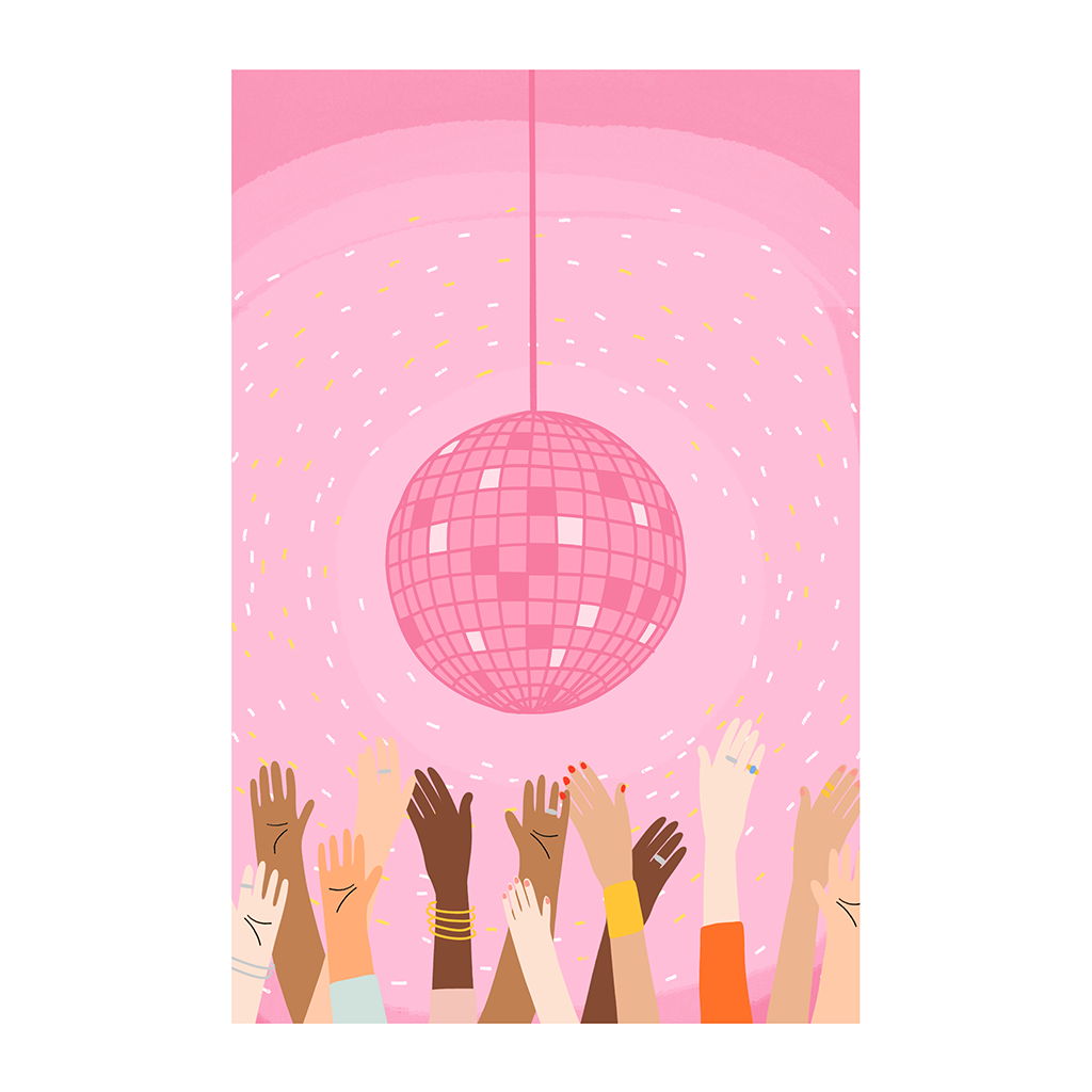 Pink Disco Ball | Poster