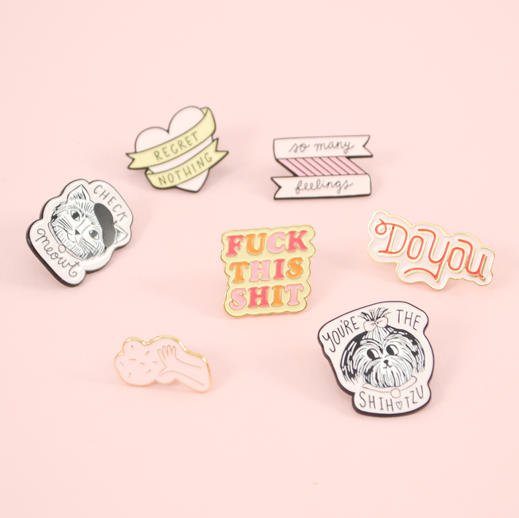 Enamel Pins– Talking Out Of Turn