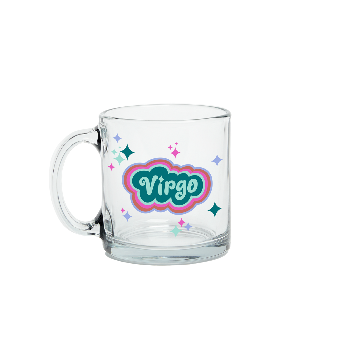 Astrology Clear Glass Mug - Virgo