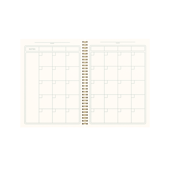 Undated calendar pages