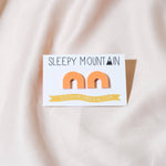Sleepy Mountain Tangerine Mini Arch Stud Earrings