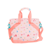 small soft sided cooler bag with rainbows 