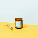 Candle Jar w/Lid Amber - Delightful