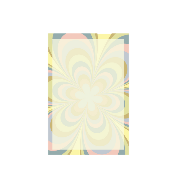 Kaleidoscope pastel color floral tearaway notepad 